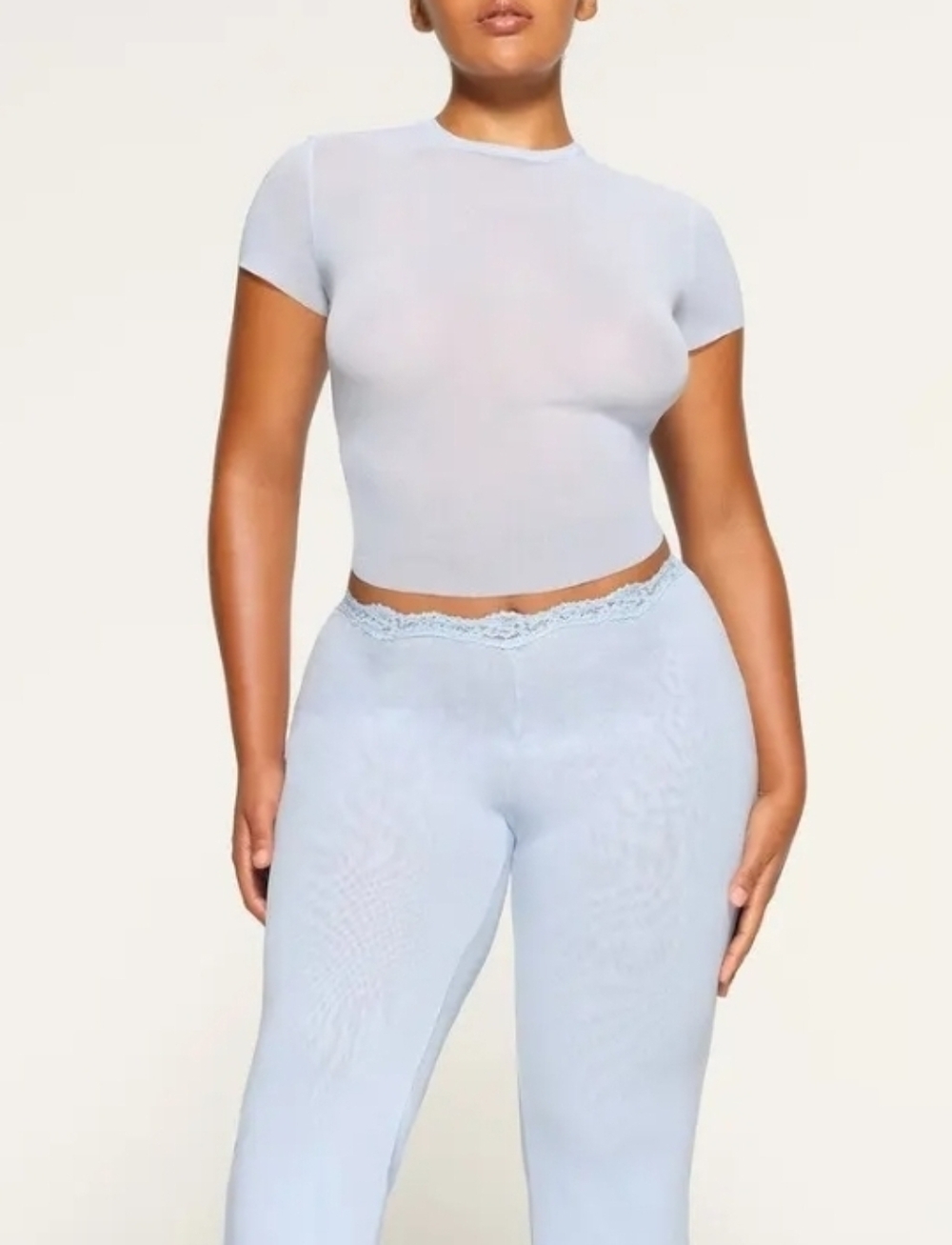 Skims Bridal Mesh T-Shirt TP-TSH-3565 Glacier Size 4X